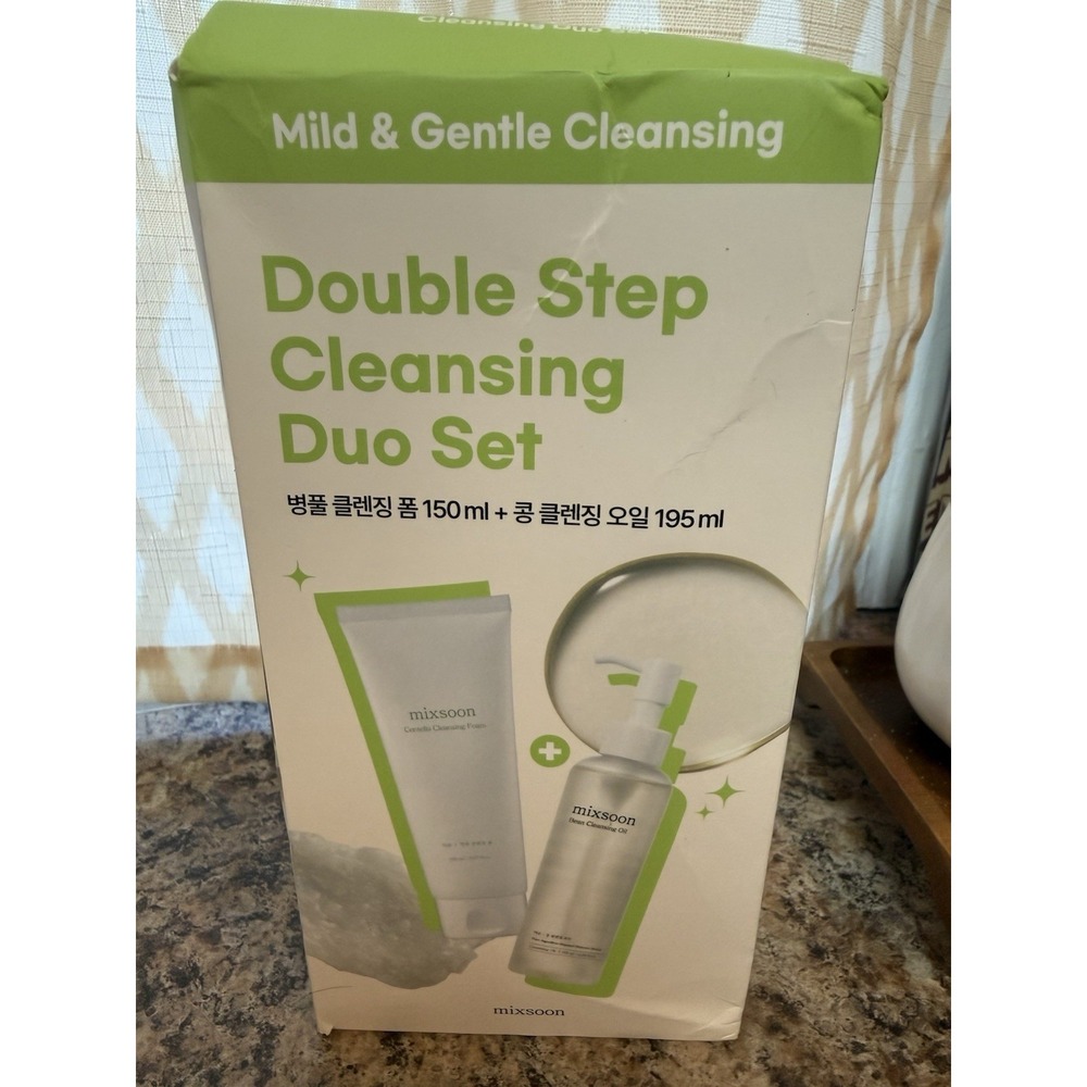mixsoon double step cleaning duo set cleansing foam/cleansing oil-NEW IN BOX